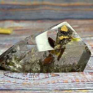 Unique Polished Crystal with Natural Inclusions